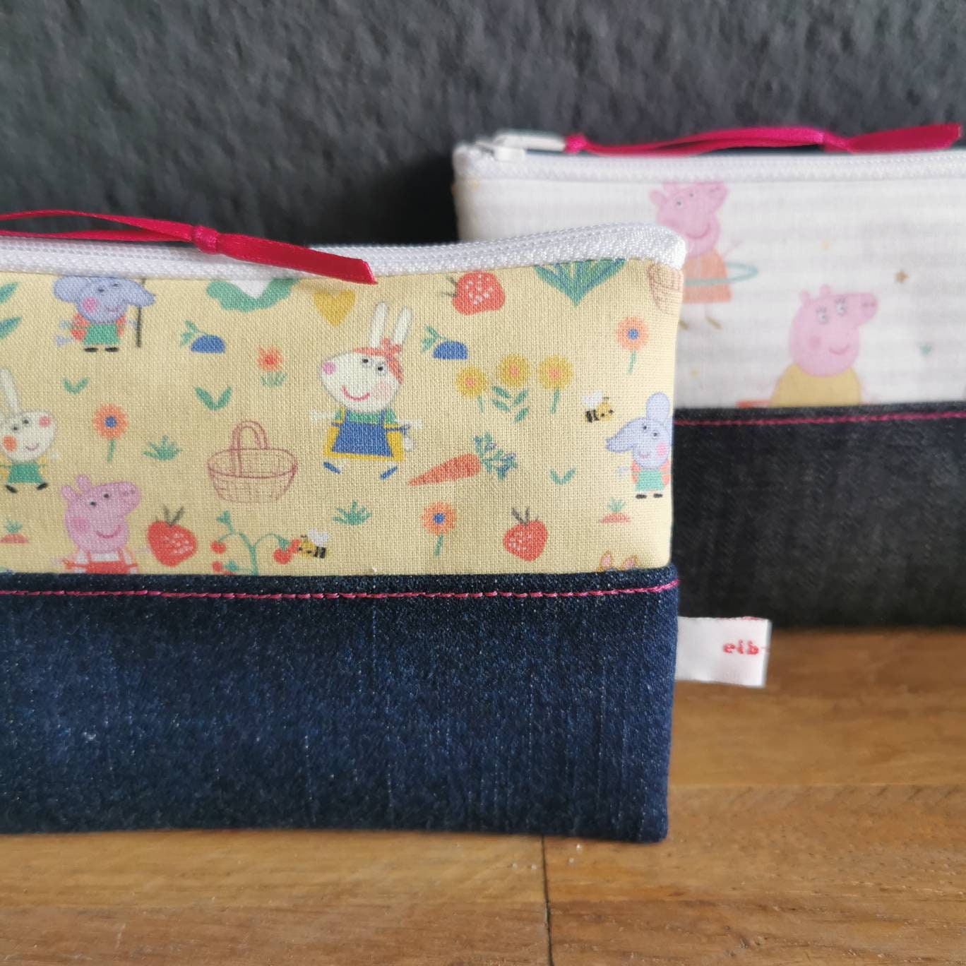 Kleines Portemonnaie Etui Täschchen Geldbörse Peppa Pig Im Garten Elb-Boje von elbboje