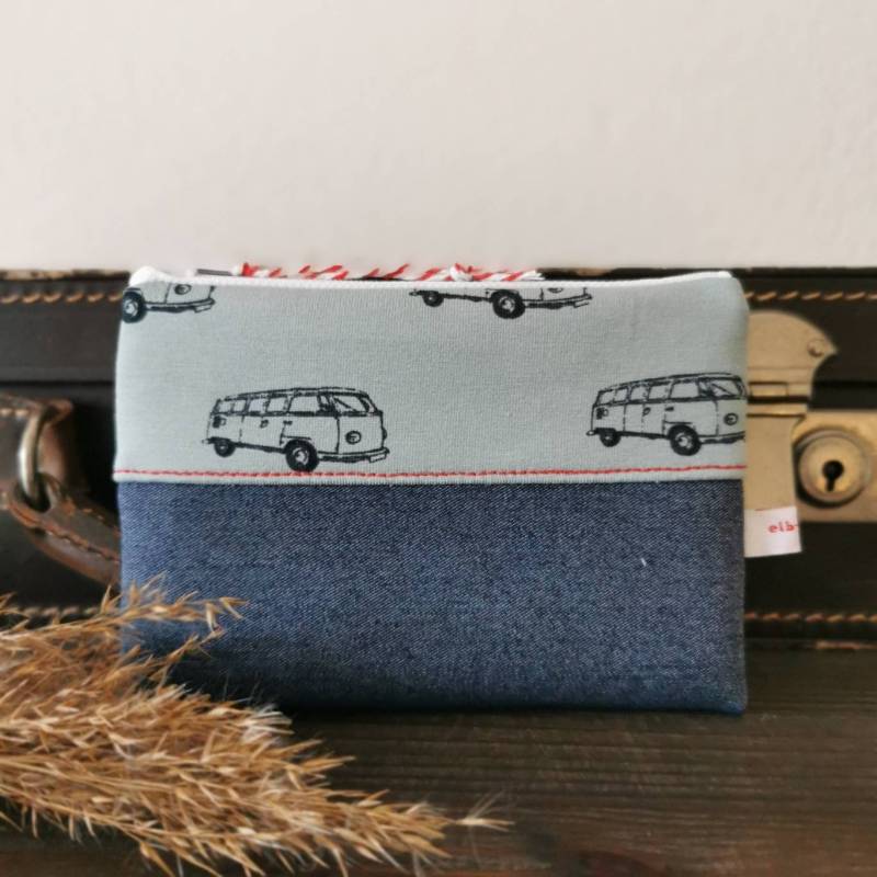 Kleines Portemonnaie Urlaub Camping Bulli Elb-Boje von elbboje