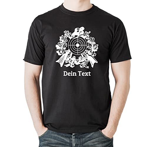 Schützenverein Heavy T-Shirt personalisiert mit Wunsch-Name, Schützen, Schützenkönig, Schützenfest (M) von elbedruck
