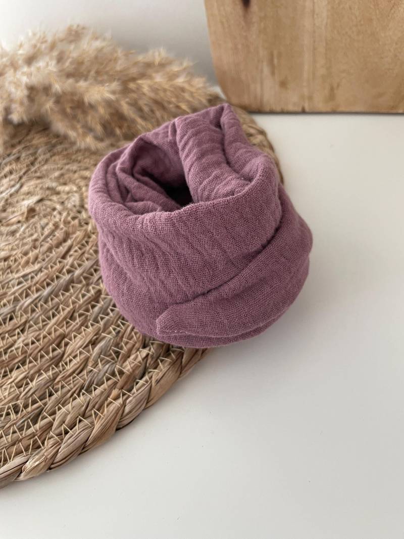 Drahthaarband Scrunchie Haargummi Haarband Musselin Beere von elbtueddel