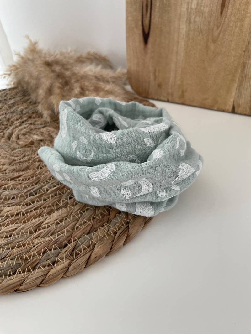 Drahthaarband Scrunchie Haargummi Haarband Musselin Mint Leo Drahthaarband Scrunchie Haargummi Haarband Musselin Mint Leo von elbtueddel