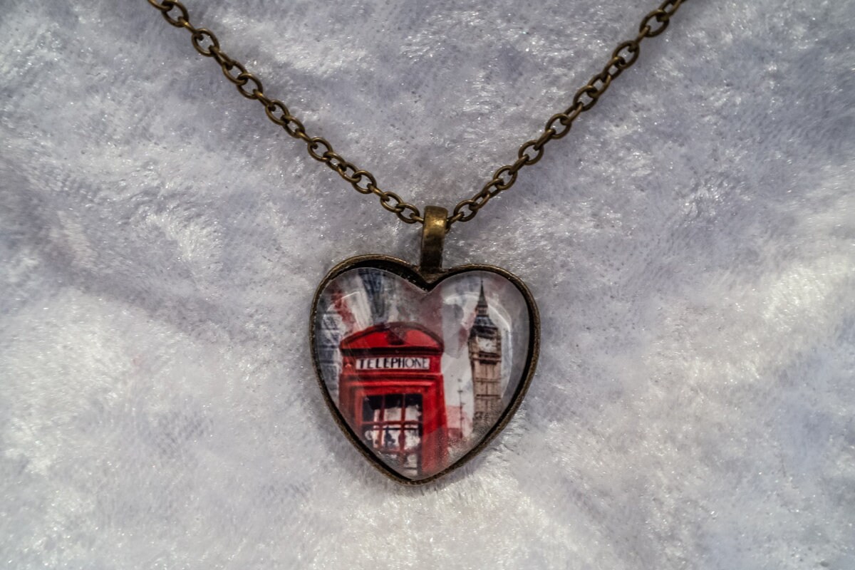 Vintage Bronze Halskette Mit Foto „London Westminster Vi" Herzform # Schmuck Und Fotografie Von Elbvue von elbvue