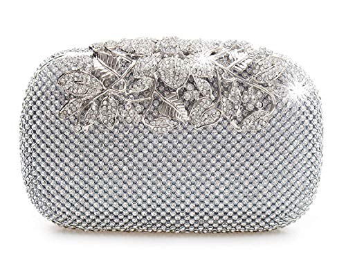 ele ELEOPTION Damen Clutch, Silber, small von ele ELEOPTION