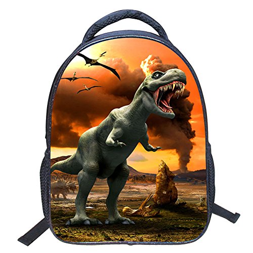 ele ELEOPTION Kindergartenrucksack Wasserdicht Rucksäcke 3D Dinosaurier Pattern Kinder Schultasche Kindergartentasche (Stil ZZ8) von ele ELEOPTION