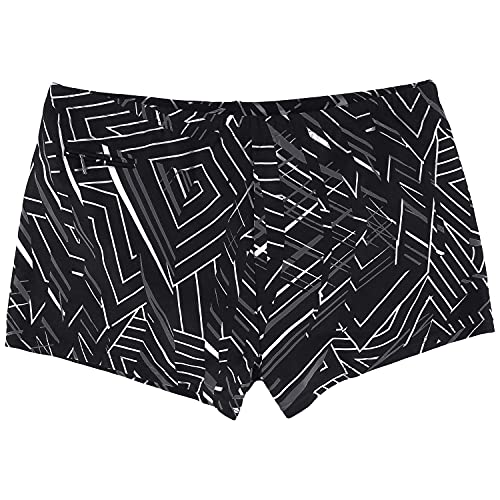 eleMar Badehose Badeshort Schwimmshort in großen Größen für Herren in schwarz-weiß bis 10XL, Größe:7XL von eleMar