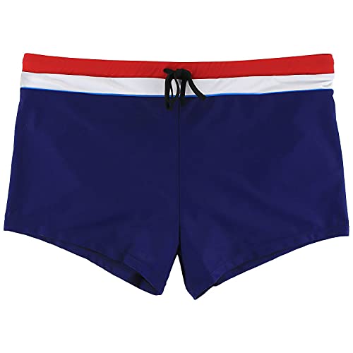 eleMar Übergrößen Schwimmhose Pant für Männer Navy-weiß-rot bis 4XL, Größe:4XL von eleMar