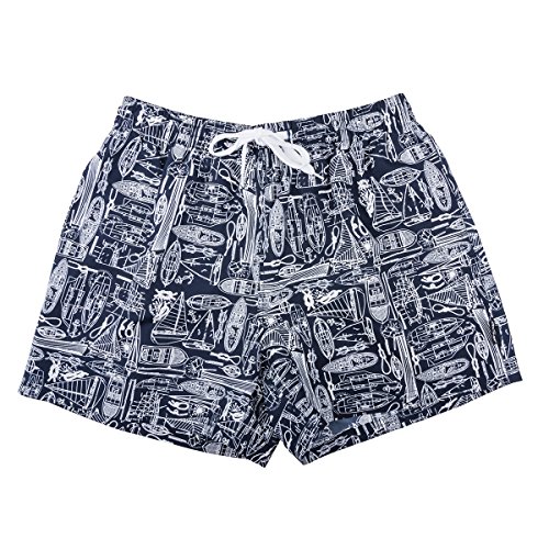 eleMar XXL Marine Badeshort mit Bootprint, Größe:2XL von eleMar