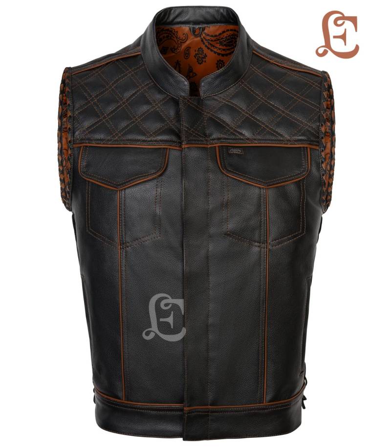 Leder Denim Biker Weste Handgefertigte Geflochtene Motorradweste Leder Denim Biker Weste Handgefertigte Geflochtene Motorradweste von eleganceleatherhub