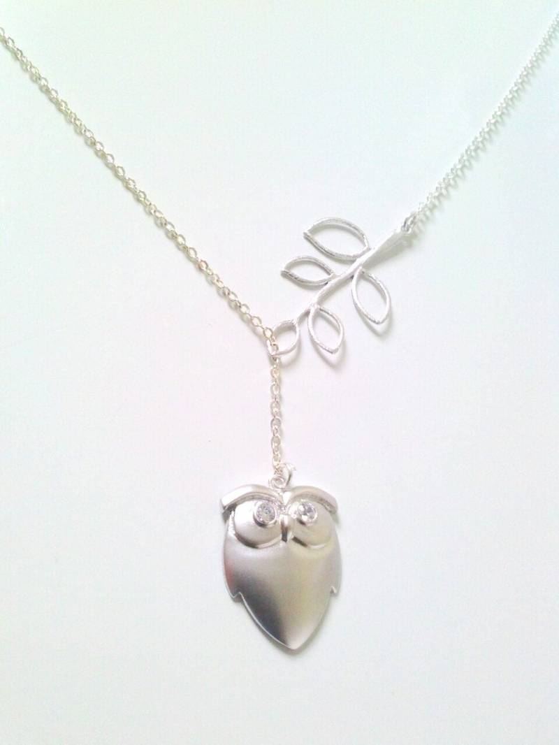 Eule Halskette, Silber Halloween Schmuck, Halskette Eule, Weihnachtsgeschenk, Weihnachtsgeschenk Eule Halskette, Silber Halloween Schmuck, Halskette Eule, Weihnachtsgeschenk, Weihnachtsgeschenk von elegantjewelry12