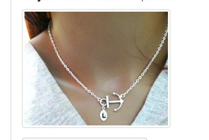 Personalisierte Ankerkette, Silber, Buchstabe L, Personalisierte Halskette, Weihnachtsgeschenke Personalisierte Ankerkette, Silber, Buchstabe L, Personalisierte Halskette, Weihnachtsgeschenke von elegantjewelry12