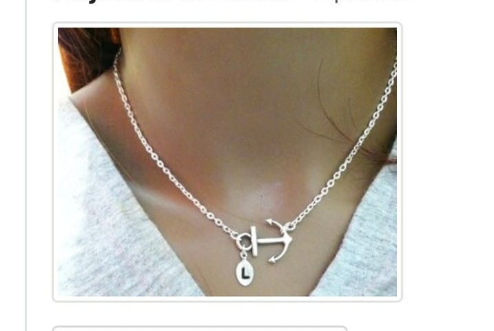 Personalisierte Ankerkette, Silber, Buchstabe L, Personalisierte Halskette, Weihnachtsgeschenke Personalisierte Ankerkette, Silber, Buchstabe L, Personalisierte Halskette, Weihnachtsgeschenke von elegantjewelry12