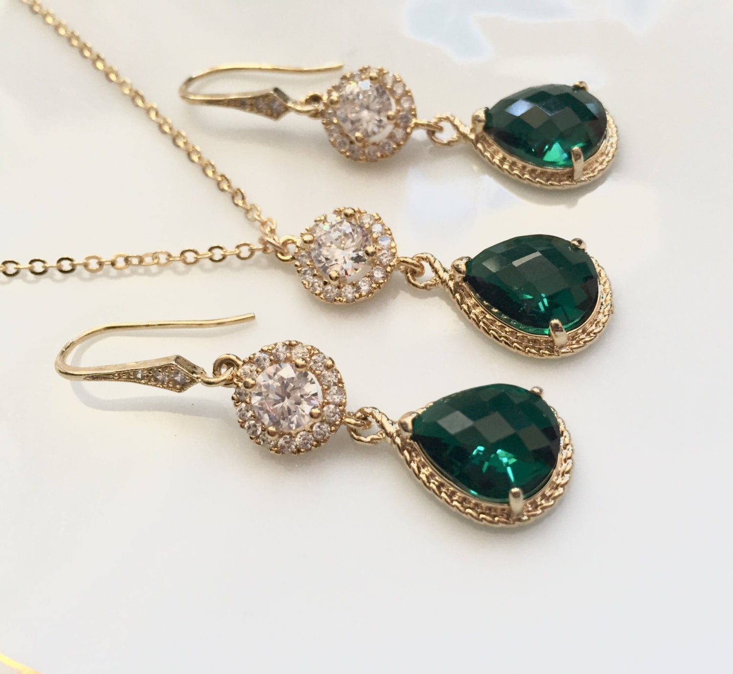 Smaragdgrünes Schmuckset, Smaragdgrüne Halskette Und Ohrringe Set, Braut Oder Brautjungfer Schmuck Dunkelgrüne Halskette, Grüne Kristall Halskette Smaragdgrünes Schmuckset, Smaragdgrüne Halskette Und Ohrringe Set, Braut Oder Brautjungfer Schmuck Dunkelgrüne Halskette, Grüne Kristall Halskette von elegantjewelry12