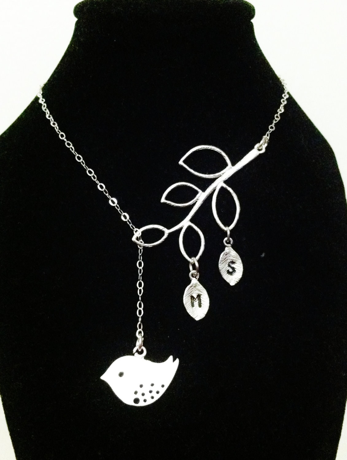 sterling Silber Kette, Vogel Und Zweig Halskette, Liebe Erste Personalisierte Geschenk Für Mama, Neue Mama sterling Silber Kette, Vogel Und Zweig Halskette, Liebe Erste Personalisierte Geschenk Für Mama, Neue Mama von elegantjewelry12