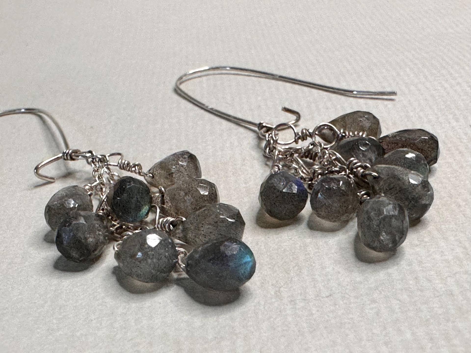 Labradorit Kronleuchter Ohrringe von elenaheincreations