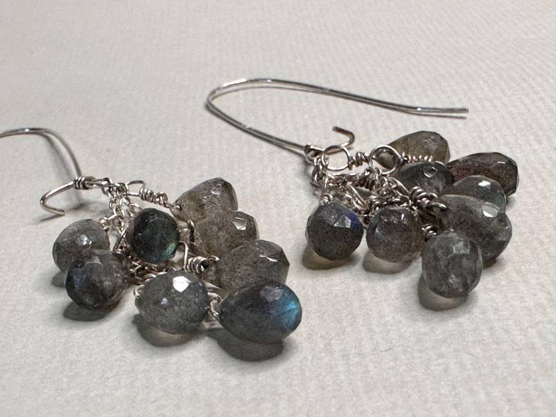 Labradorit Kronleuchter Ohrringe von elenaheincreations