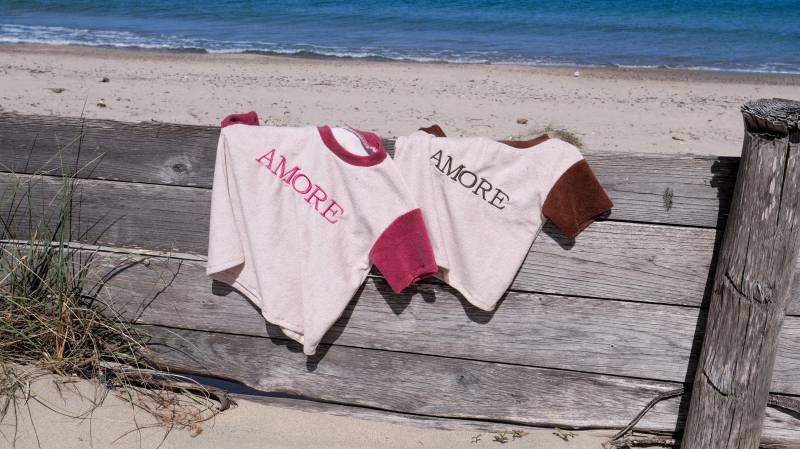 Amore Frottee Basic Shirt Two-Tone Für Babys Und Kinder in Den Gr. 56 Bis 158/Handmade T-Shirt von eleokidswear