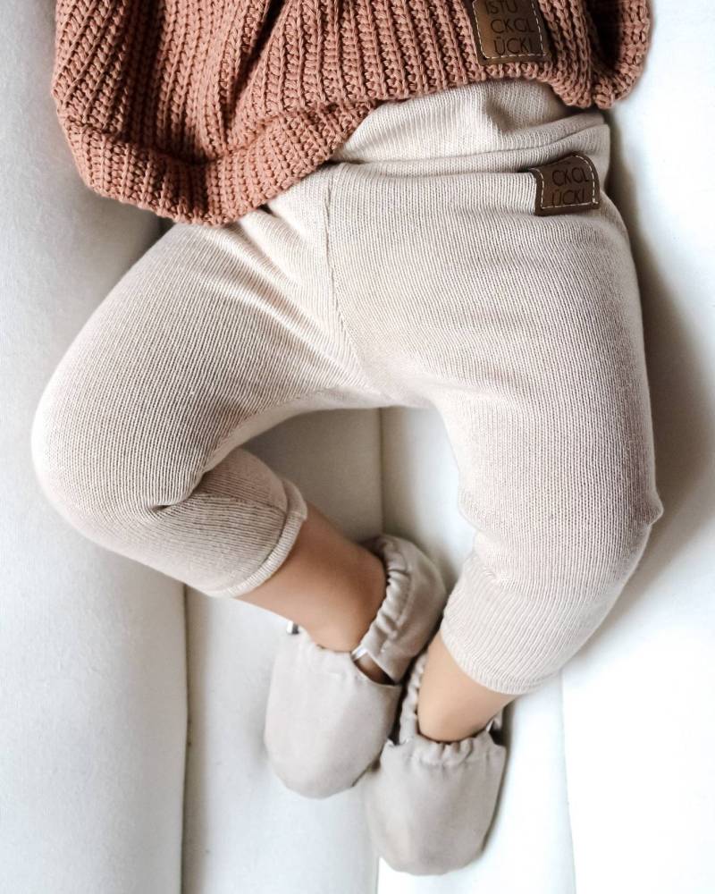 Feinstrick Leggings Für Babys Und Kinder | Gr. 56 Bis 164 Unisex Individuelle Anfertigung Handmade Verschiedene Farben Stoffe von eleokidswear