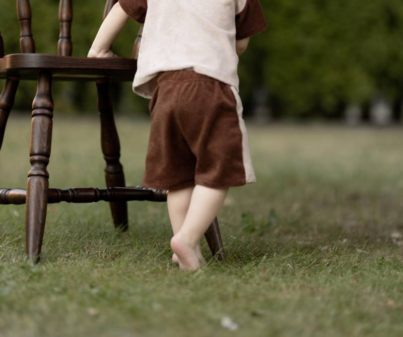 Frottee Long Shorts Two-Tone Für Babys Und Kinder in Den Gr. 56 Bis 140/Handmade von eleokidswear