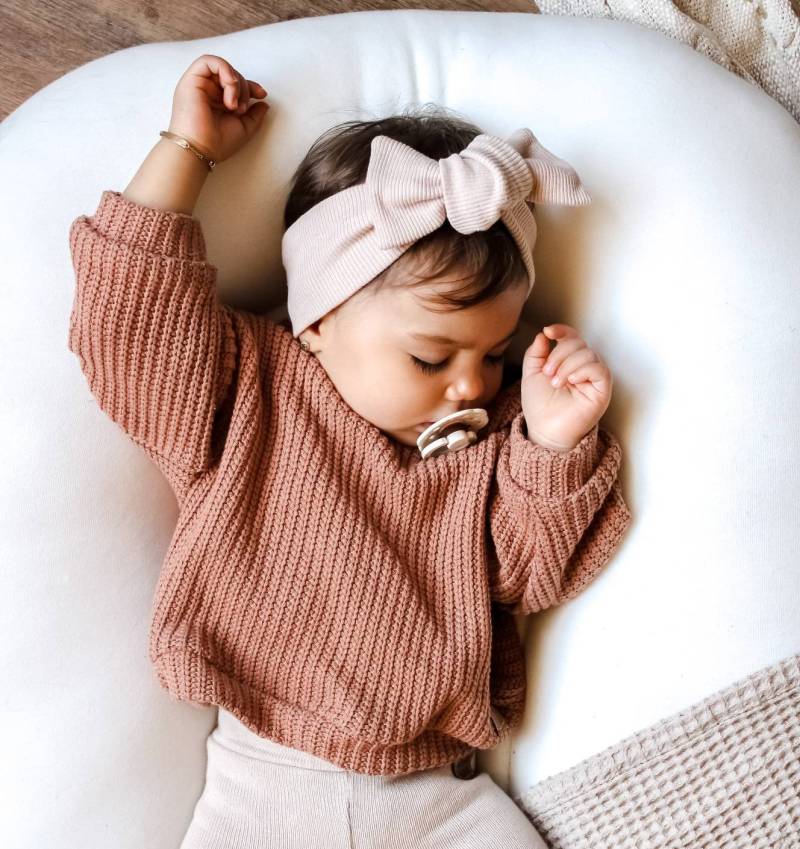 Grobstrick Oversize-Pullover Für Babys Und Kinder | Gr. 56 Bis 164 Unisex Strickpullover |Individuelle Anfertigung Handmade von eleokidswear