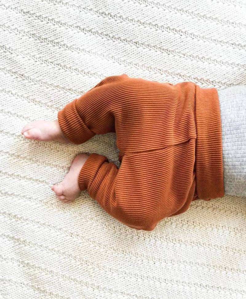 Jogginghose Aus Rib-Jersey Für Babys Und Kinder | Gr. 56 Bis 104 Unisex Individuelle Anfertigung Handmade von eleokidswear