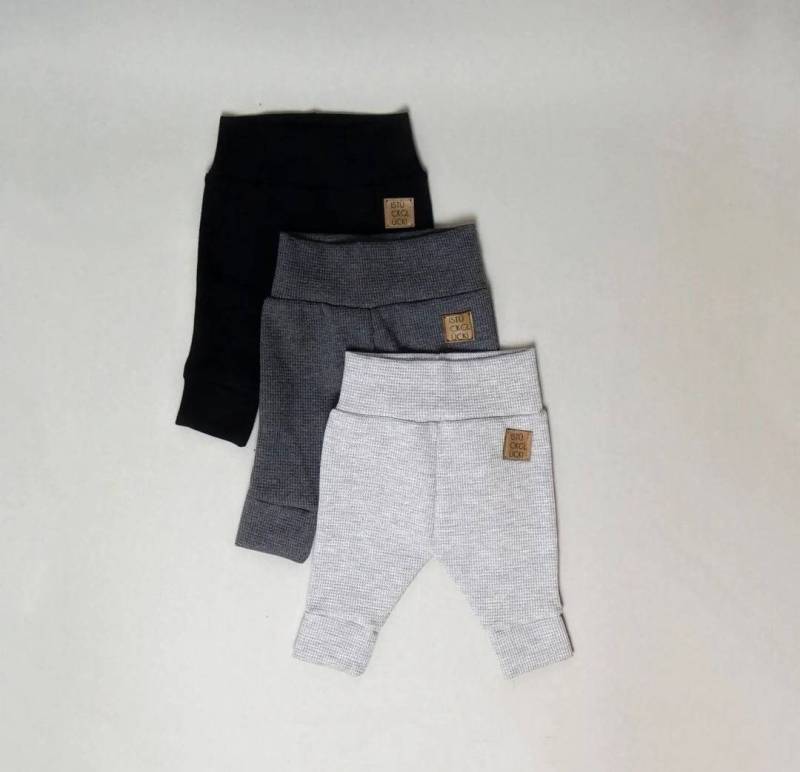 Jogginghose Aus Waffle Knit-Jersey Für Babys Und Kinder | Gr. 56 Bis 104 Unisex Individuelle Anfertigung Handmade von eleokidswear