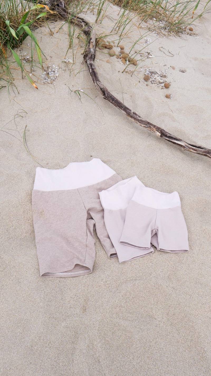 Mom & Mini Radlerhose Aus French Terry in Den Gr. 56-158/Partnerlook Für Mama Und Kind, Handmade Radlershorts Damen, Babys Kinder von eleokidswear