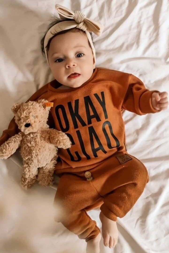 Okay Ciao Oversize - Pullover Für Babys & Kinder | Gr. 56 Bis 104 Unisex Individuelle Anfertigung Handmade von eleokidswear