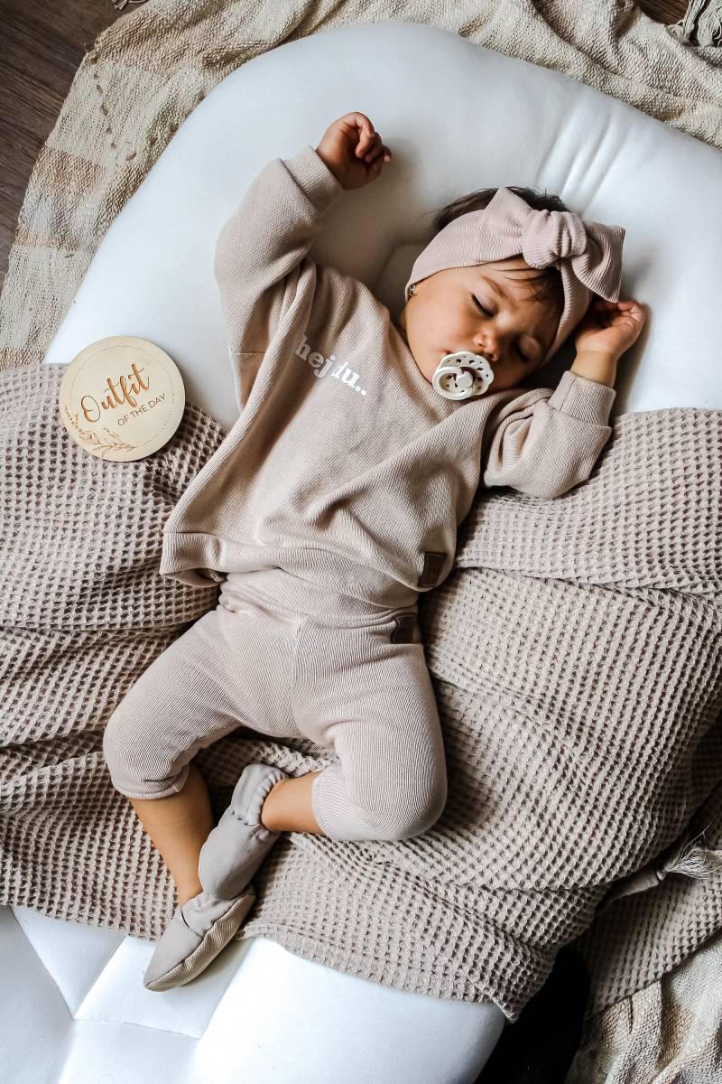 Set - Hej Du.. Oversize Pulli Und Leggings | Unisex Gr. 56 Bis 116 Handmade Individuelle Anfertigung Für Kids Babys von eleokidswear