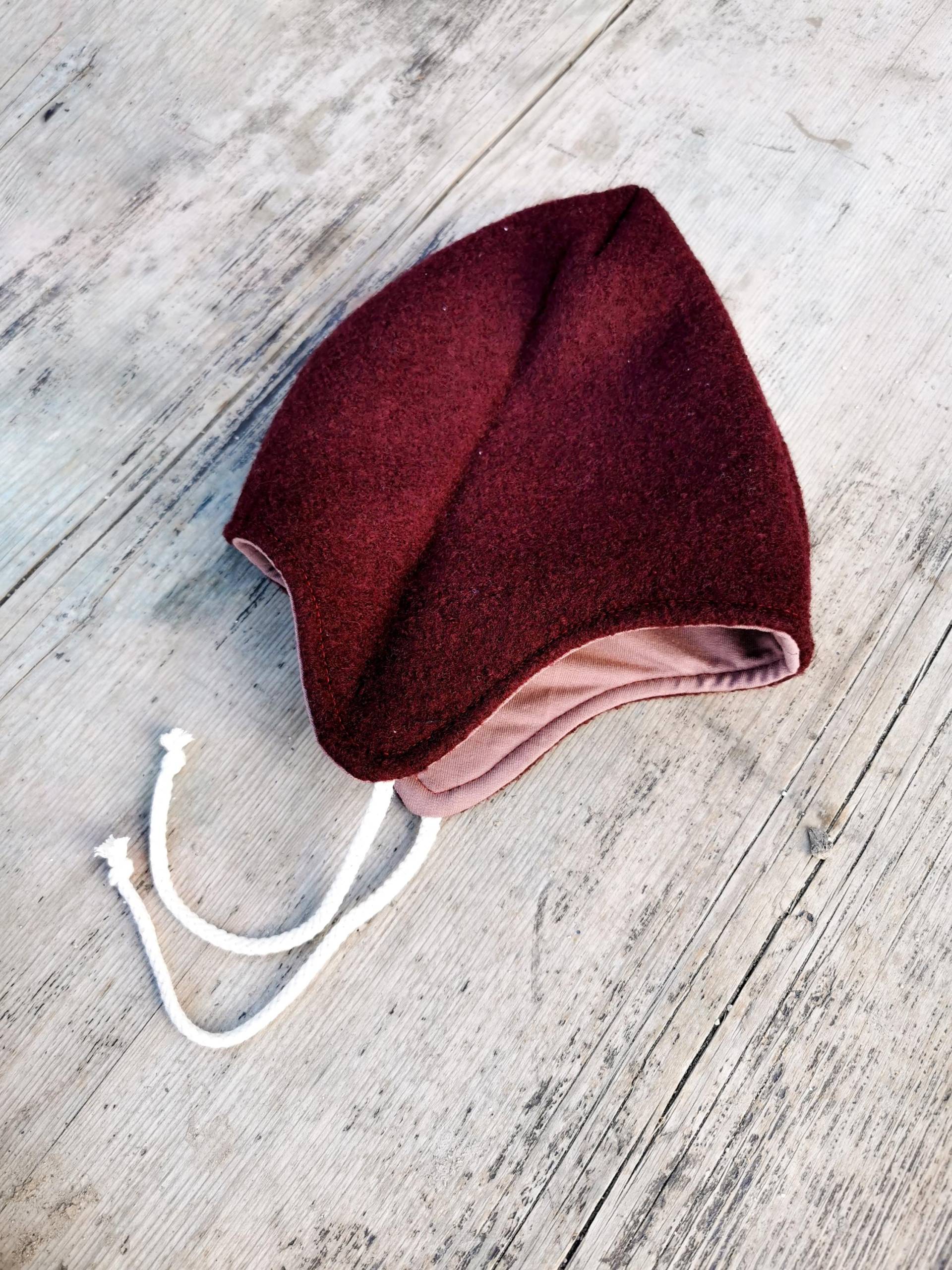 Wollwalk Zwergenmütze Gefüttert Mit French Terry/ Wintermütze Für Babys Und Kinder von eleokidswear