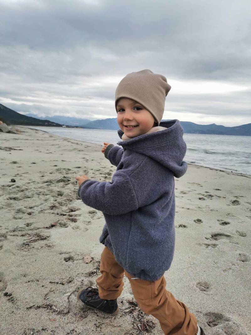 Wollwalkjacke Gefüttert Mit Bio Baumwollfleece Bis Gr. 146 | Herbst & Winterjacke Für Jungen Und Mädchen von eleokidswear