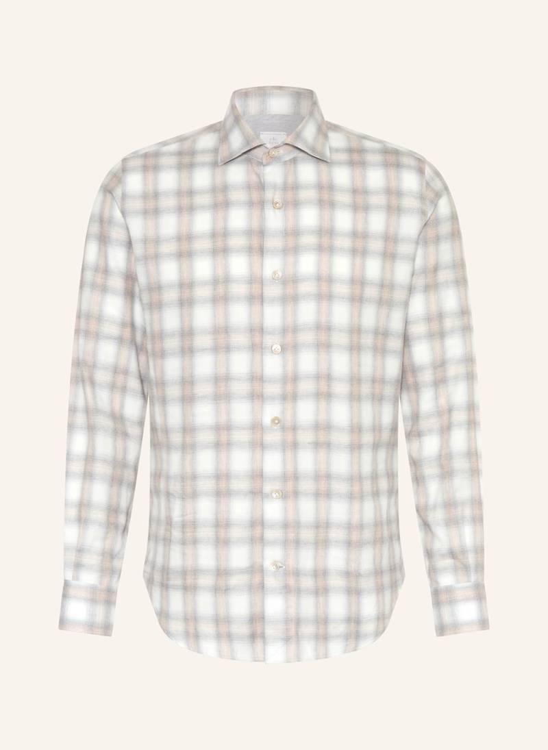 Eleventy Flanellhemd Slim Fit grau von eleventy