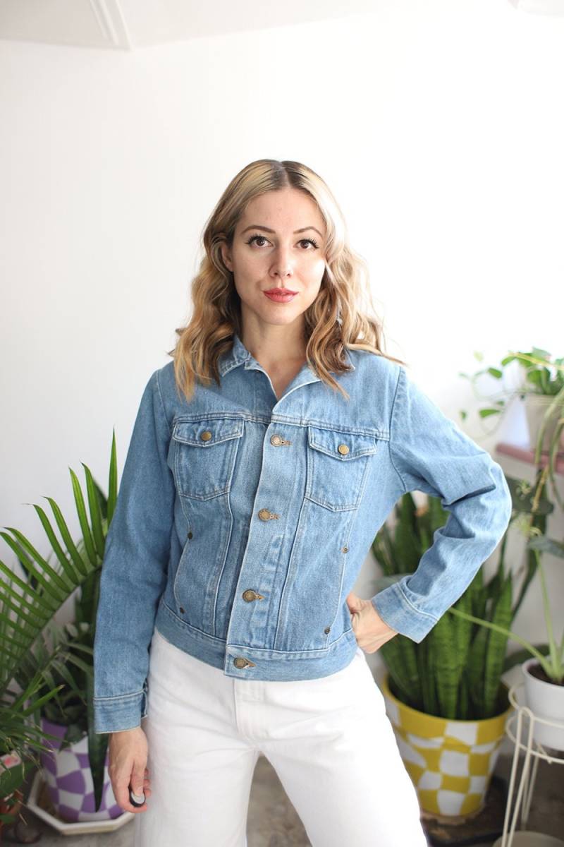 Vintage 1990S Rustler Jeansjacke Kurze Jeans Größe Xs von elizamoonbeamvintage