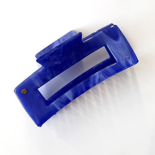 ella cases Alma Haarklammer Groß Eckig Königsblau Haarschmuck Haarspangen Damen für dickes und dünnes Haar Bruchsicher aus nachhaltigem Baumwoll Acetat von ella cases