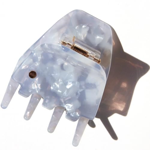 ella cases Ida Haarklammer mittelgroß rund Azur Blau Perlmutt bunt Haarschmuck Haarspangen Damen für dickes und dünnes Haar Bruchsicher aus nachhaltigem Baumwoll Acetat von ella cases