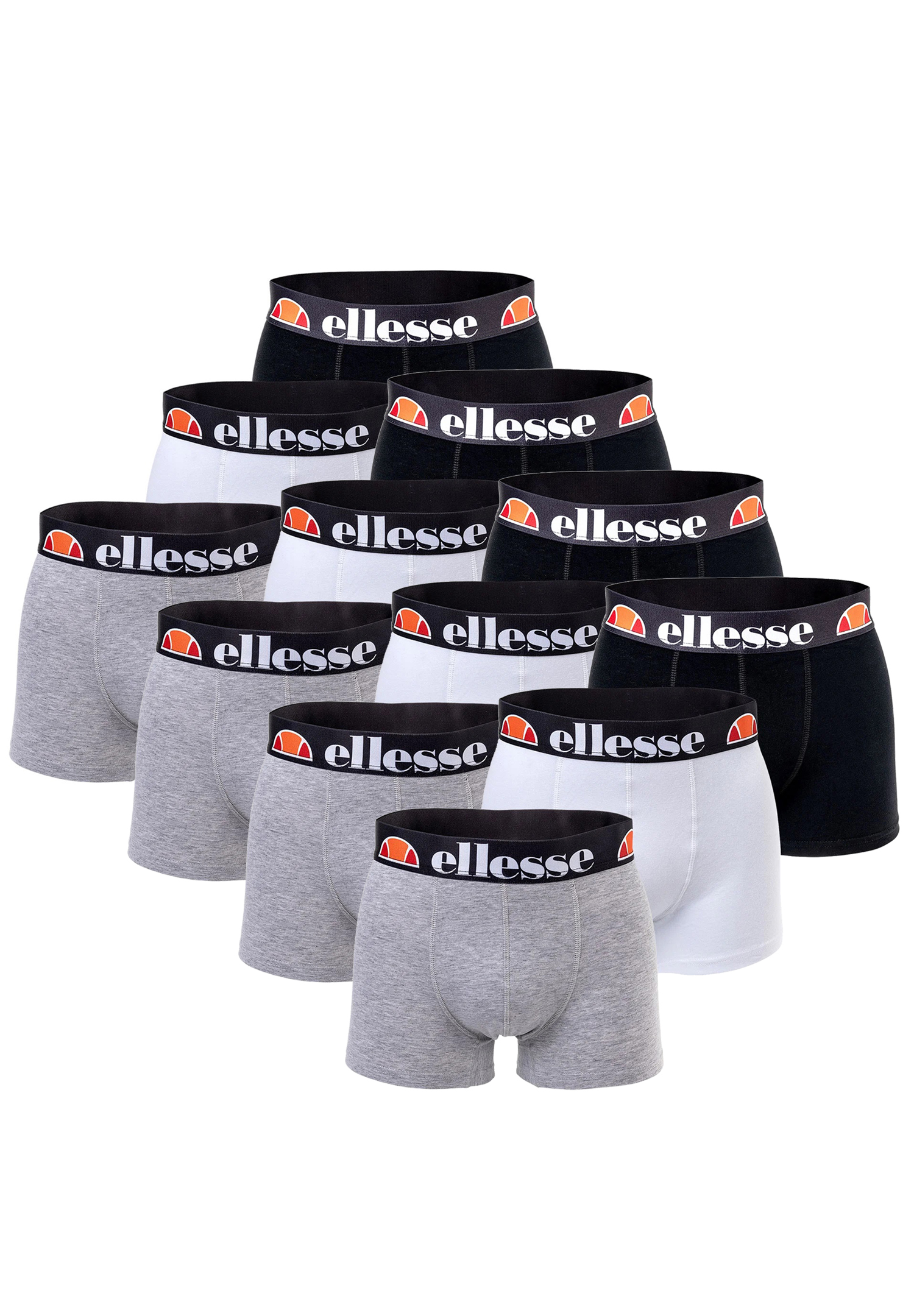 Ellesse Boxershorts Fashion Boxer Herren Trunk Shorts Unterwäsche 12er Pack von ellesse