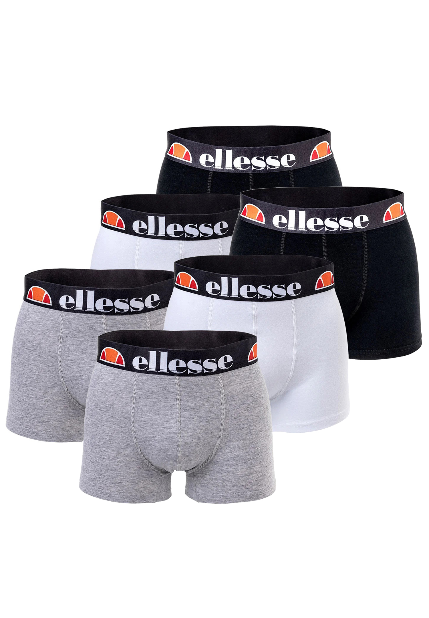 Ellesse Boxershorts Fashion Boxer Herren Trunk Shorts Unterwäsche 6er Pack von ellesse