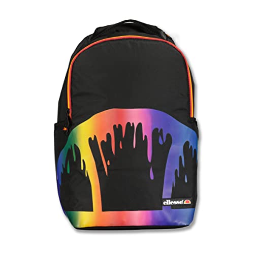 Ellesse Laptop-Rucksack, PC-Rucksack, Reiserucksack, Flugzeug, Handgepäck, Uni-Arbeit, wasserdicht, mit strukturierter Rückenlehne, wasserabweisend, für Damen und Herren, Schwarz von Ellesse