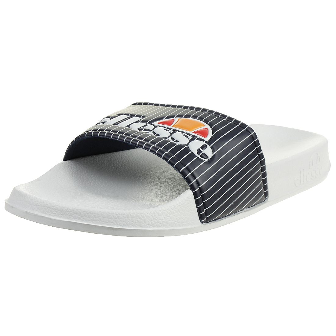 Ellesse Slide John Herren Sandalen Badelatschen navy white von ellesse