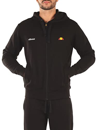 Ellesse Sweatshirt Herren Sweatshirt mit Reißverschluss und Kapuze EHM252W22, Schwarz , M von Ellesse