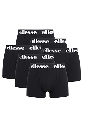 ellesse Boxershorts Fashion Boxer Herren Trunk Shorts Unterwäsche 6er Pack , Farbe:Black, Bekleidungsgröße:XXL von Ellesse