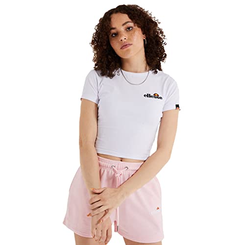 ellesse Damen Crop T-Shirt Vikins White XXS - 6-34 von Ellesse