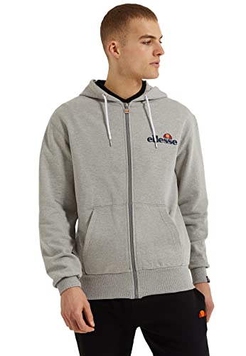 Ellesse Herren Zipper BRIERO FZ Hoody Grey Marl Grau, Größe:XXL von Ellesse