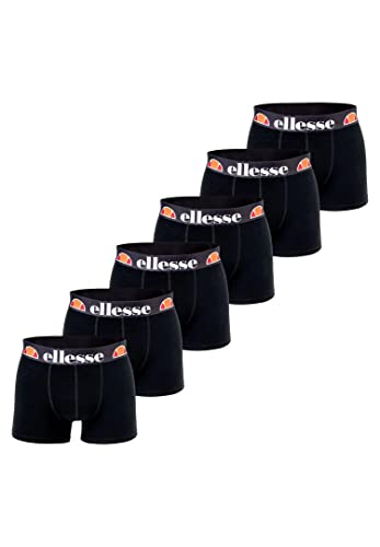 ellesse Millaro Fashion 6P Boxer Herren Trunk Shorts Unterwäsche SDAA2859, Farbe:Black, Bekleidungsgröße:M von Ellesse