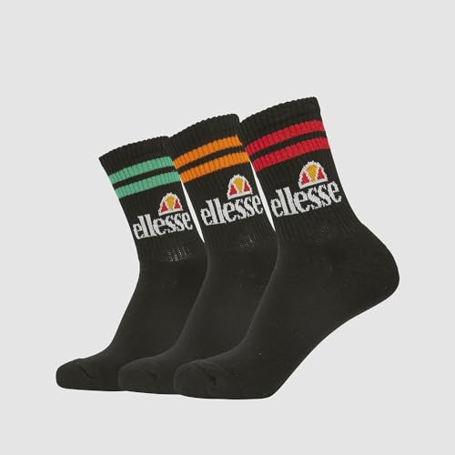 Ellesse Socken PULLO 3PK SAAC1208 Schwarz Grün Orange Rot, Size: 40-43 EU von Ellesse