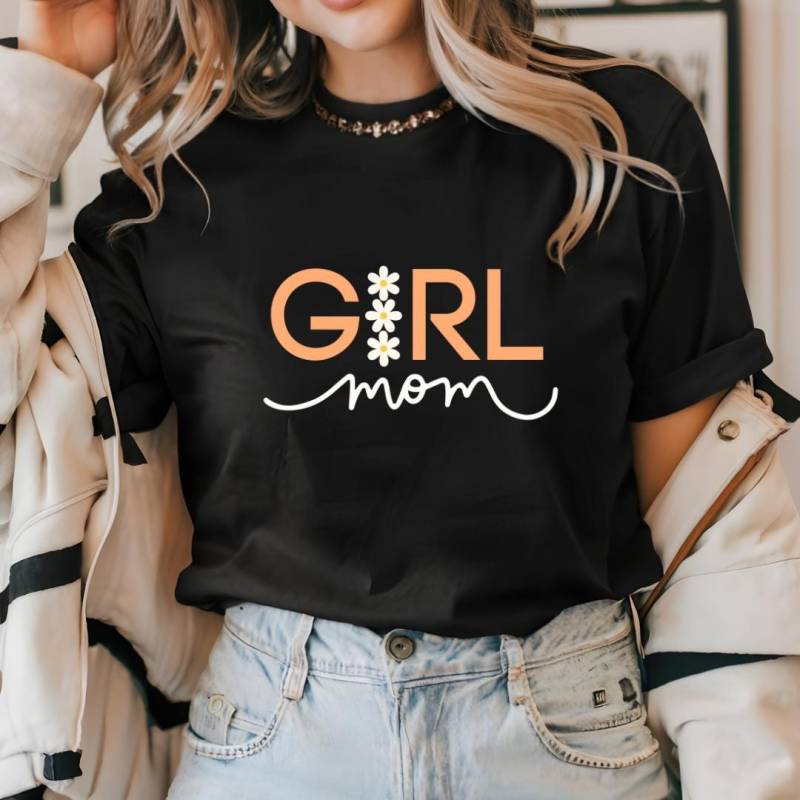 Mädchen Mama T-Shirt | Neue Geschenk Werdende Mutter Muttertag Mamalook Ära Bequemes Mom Shirt Mama-Outfit von elliescreationstore