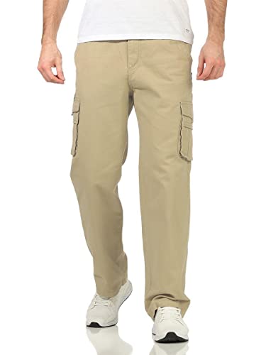 eloModa Herren Cargohose Cargo Hose Freizeithose; Beige XXL/54 von eloModa