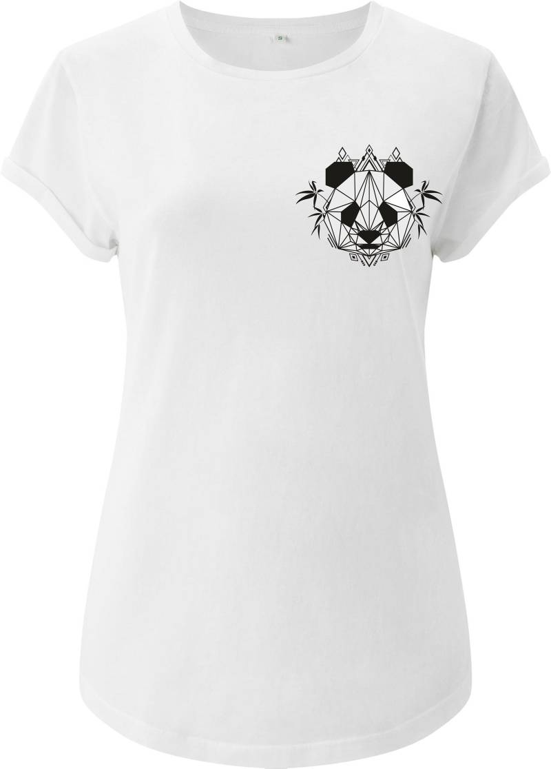 T-Shirt Damen Panda Und Bambus Weiß T-Shirt Damen Panda Und Bambus Weiß von elohssaclothing