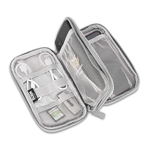 elthmpr Elektronik Zubehör Tasche, Elektronische Tasche Doppelschicht Reise Elektronik Tasche Organizer, Kabeltasche Universal für Ladekabel, Festplatte, USB Sticks, SD Karten von elthmpr