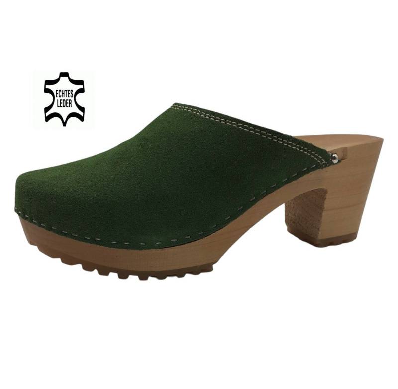 em-ka Damen Holzclog Clog Leder Holzschuhe Pantoletten Gesundheitsschuhe Clog HANDARBEIT von em-ka