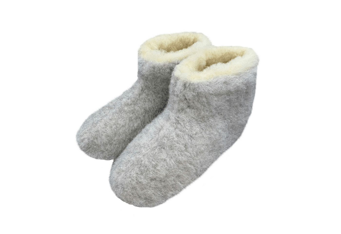 em-ka Hüttenschuhe Schurwolle Lammwolle Winter Warme Wollsocke Hausschuhe Hausschuh Füßwarmer für Damen und Herren Naturprodukt aus Schafwolle von em-ka